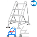 이동식 작업발판 계단 960H/4단 사다리 작업대 산업용계단 산업용사다리 사다리대차 이동식계단 대차 우마사다리 바퀴달린계단 바퀴달린사다리... 
