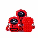 새로운 오징어 게임 포페 감각 포펫 실리콘 푸시 버블 편지지 가방 포피테 포핏 감압 동전 지갑 포포 it fidget toy : 모아모아95