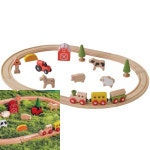 뉴리웹 농장 기차세트 원목기차 : 뉴리웹