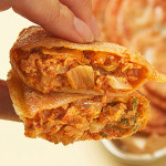 [창화당] 납작 김치 왕군만두 500g x 1팩 겉바속촉 군만두 : 창화당