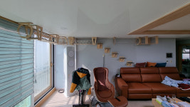 캣워커 고양이 벽타워 선반 숨숨집 구름다리 원목 놀이터 인테리어 용인 아파트 거실 패키지 : 플레이캣