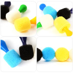 폭신폭신 스펀지 브러쉬 4종세트 미술학용품교구 학교 어린이집 교구 : 엘디티몰