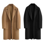 여성 가을 겨울 울 모직 코트 캐시미어   재킷 : 유희스토어