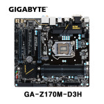 기가바이트  GA-Z170M-D3H (1151소켓/mATX/DDR4/최신바이오스/백패널 포함) : 우경시스템