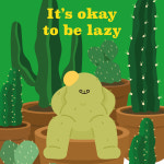 its okay to be lazy 엽서 2종 : 무웅구점
