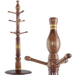 금장볼링 원목 스탠드 옷걸이 수납 나무 가구 행거 : 아지오퍼니처