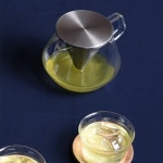 킨토 캐럿 유리 티팟 독특한 내열유리 티포트 잎차 보리차 우리기 600ml : 밀키앤쥬