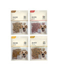 [400gX2팩] 바우와우 무마진 큐브육포 대용량 강아지 간식, 노령견, 애견, 알러지 소고기+연어+닭고기+고구마, 800g, 4개 : 바우와우몰