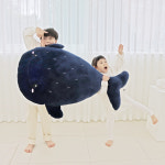 [말랑말랑] 특왕 모찌쿠션 130cm 아빠고래상어(네이비) 애착인형 바디필로우 생일선물 : 제이앤에이 JNA