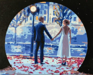 라라랜드 그랜드 부다페스트 호텔 피포페인팅  diy 유화그리기 : 아트앤홈