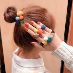 파스텔컬러 털방울 헤어볼 머리끈 헤어벤드(4color) : 애드앤피플