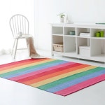 무지개 러그 거실 소파 침실 현관 입구 테이블 아이방 유아 인테리어 카펫트 카페트 매트 : 마켓비 인테리어