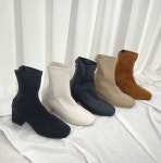 [모브딜라잇shoe] 안감 기모 삭스 앵클부츠힐 6cm (5color) g1015 : 모브딜라잇
