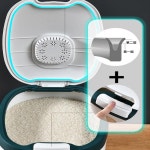 밀폐형 곡물보관함 쌀독 쌀보관함 진공쌀통 쌀항아리 벌레방지 신선보관 : 샵 부오노