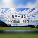 (강원도-알프스대영-cc) 알프스대영cc 1박2일골프패키지 : 세이브투어- 황수진차장
