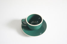 [vintage] 사사키 컬러스톤 그린 찻잔세트 (sasaki colorstone cup and saucer) : 더파데스트