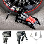 ZERO100 다용도 더블 에어 발 펌프 자동차 자전거 바이크 타이어 구기류 공기주입 : 토투스