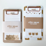 코지베어 뜯어쓰는 기본 점착 메모지 클립보드 점착노트 휴대용 사무실 기록 미팅용 서류철 : 모뉴 MONEW