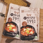 바지락 순두부 찌개 680g [화심두부 국산콩 얼큰 2인분 완주5미] : 이줌마픽
