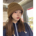 남자 비니 여성 비니모자 빅사이즈 겨울 대두 모자 : 블루보넷bluebonnet