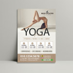 요가 필라테스 오픈이벤트 홍보 전단지 : 온비디자인