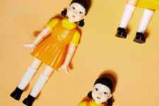 대형 100cm 오징어게임 술래 인형 영희 피규어 굿즈 무궁화 꽃이 피었습니다 인형 : 쓰리디인하