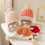 토끼 인형 니트 방한 모자 아동용 어린이 겨울 크리스마스 어린이집 선물 답례품 : 오뜨앙쥬