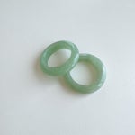 옥 비취 가락지 천연 원석 옥반지 혼주 마노 반지 : Bring Things