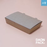 소량) [KY 도시락 3호] 일회용 크라프트 도시락 김밥 분식 떡집 포장용기 / 1box 100개 : 다온팩