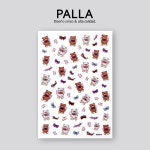 귀여운 곰돌이 네일 스티커 젤네일 셀프 네일재료 파츠 아트 : PALLA NAIL