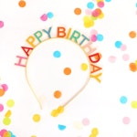 [alexandsonia] 레인보우 해피벌스데이 생일 머리띠 : moodpeach 무드피치