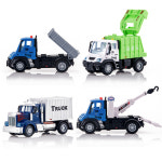 트럭 화물트럭 견인차 청소트럭 무선조종 RC카 4종 랜덤발송 : 코성유통