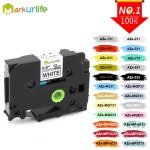 Markurlife 1PC 231 라벨 프린터와 호환되는 라벨 테이프 231 131 631 12mm 블랙 화이트 라미네이트 리본 라벨 프린터 메이커 : 모아모아95