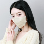 한솔 새부리형 마스크 베이지 색상 마스크 50 장 : 한솔메디텍 새부리형마스크