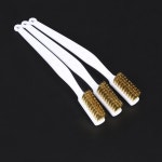 3d 프린터 클리너 도구 노즐 히터 블록 용 구리 와이어 칫솔 구리 브러시 핸들 hotend 청소 핫 베드 부품 : 모아모아95