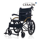 경량 휠체어 수동 수술 접이식 휴대용 환자용 노인용 병원용 장애인 가정용 실내용 휠채어 : 세라온