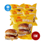 한맥식품 혼담은 트리플치즈버거 155g 5개입 냉동매점빵햄버거 : 또와몰53