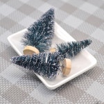 12Pcs 미니 크리스마스 트리 사이잘삼 실크 삼나무 장식 작은 크리스마스 트리 DIY 보석 navidad 데스크탑 미니 크리스마스 장식 : 모아모아95