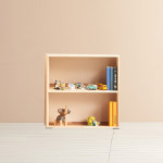 H6404 2단 2칸 고무나무 책장 1color : 어디가구