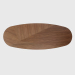 러프커피테이블 타원형 월넛 커피숍 인테리어 탁자 : 조이펀가구