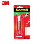 3M 스카치 다용도 강력 접착제 15ml 투명 나무 플라스틱 유리 금속 피혁 다용도 : 티끌상점
