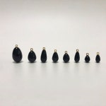 [50ea]검정 블랙 물방울 진주 고리핀 13X17 15X24 물방울 고리진주 부자재 : 새한진주