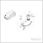 QM3 냉각수통 캡, 서지탱크 캡 [르노삼성 순정부품] 8200048024 : 르노코리아자동차 부품
