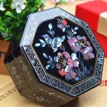 자개 보석함 나전칠기 외국인 선물 빈티지 반지 케이스 예물 예단 상자  핑킹 에나 : 메르마쉐