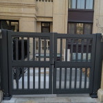 알루미늄 대문 전원주택 문 농장 도어 자동문용 양개문 개방형 : 자동 대문