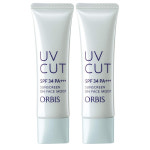 일본 ORBIS 오르비스 페이스 선크림 SPF34 PA+++ 1.2oz(35g) 2팩 : 런타워