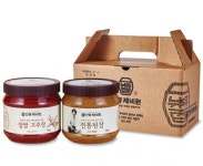 안동 제비원 전통된장 1kg + 찹쌀고추장 1kg 세트 : 민생상회