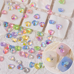 [퍼니네일] 칵테일스톤 100개입 대용량스톤 언포일스톤 믹스 투명스톤  얼음스톤 레진아트 투명 얼음네일 : 퍼니네일