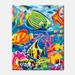 diy명화그리기 G. 동물화 물감2배 유화 색칠하기 부엉이 잉어 호랑이의 해 고양이 그림 : 갤러리모모