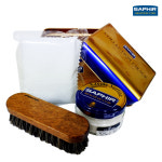 사피르 슈케어 박스 키트 기본관리 세트 신발케어 베이직 틴케이스 SET : 신발관리용품 슈즈케어